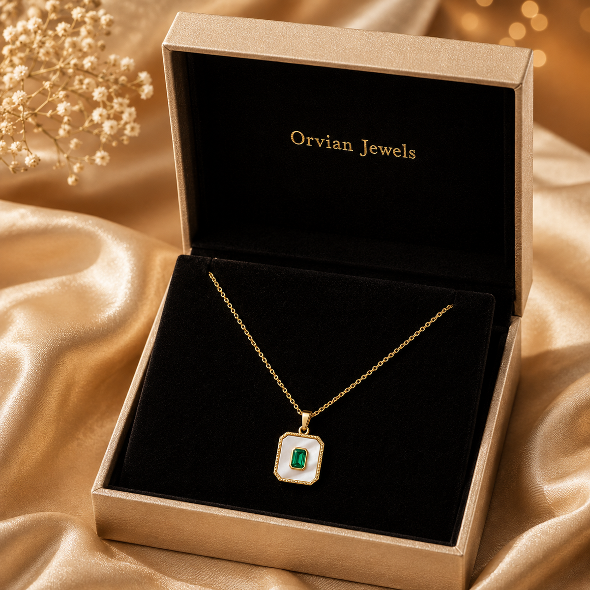 Emerald Ivory Women’s Necklace GWN 94