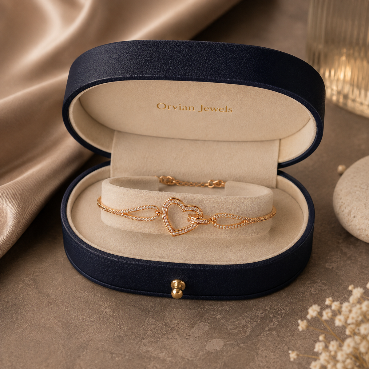 Seraphine Linked Heart Bracelet GWB 177