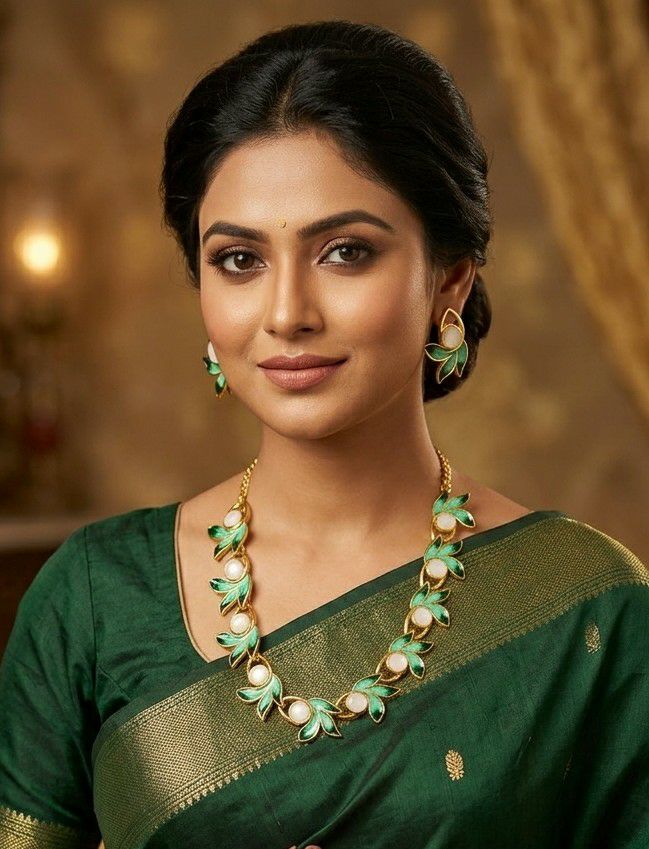 Gold Plated Meenakari Flower Necklace Set for Women | Adjustable Necklace with Earrings | Traditional & Western Jewellery | Imitation Jewellery  | N-19