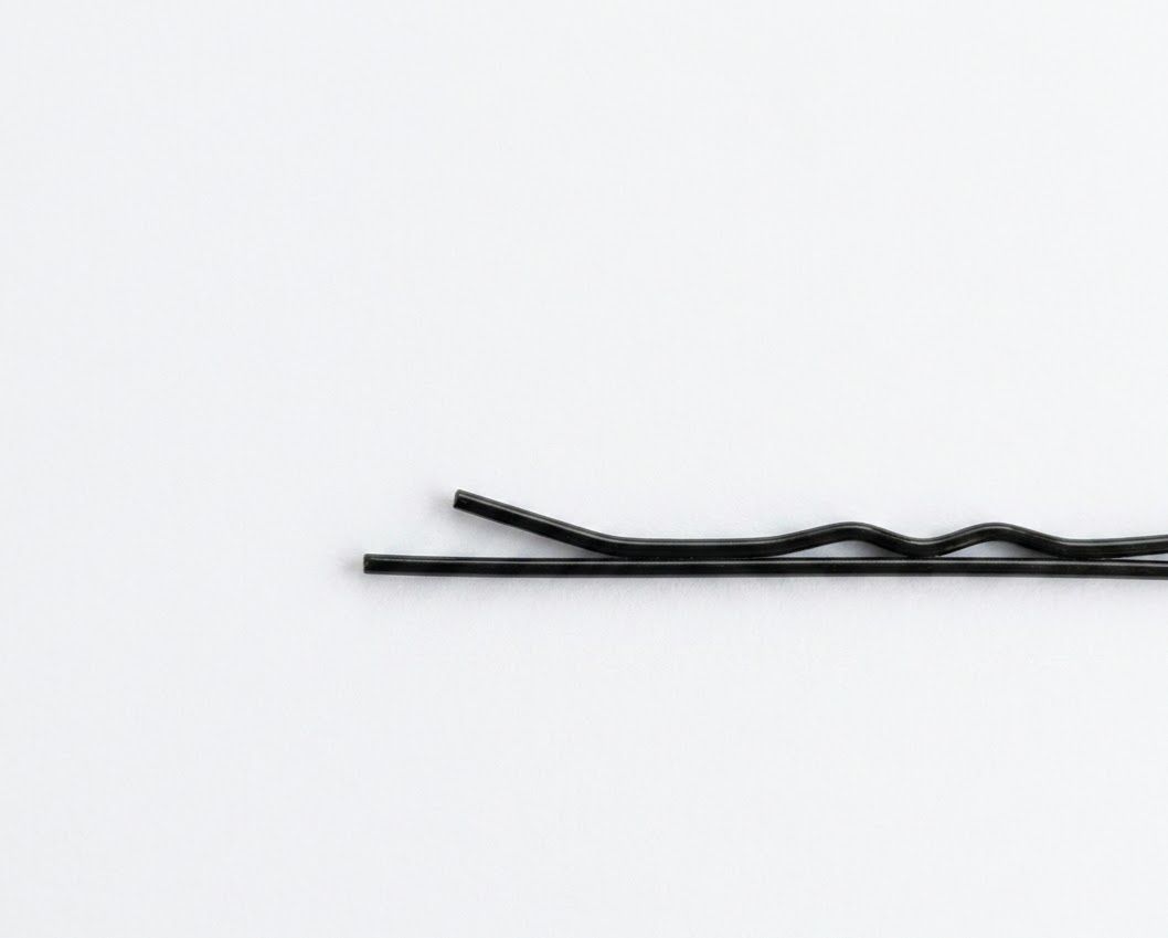 Black Zig Zag Metal Hair Clips for Women & Girls | Hair Pin Combo | Strong Hold Hair Accessories (Pack of 48) | HAB-1