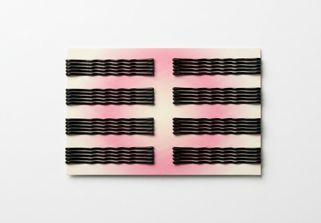 Black Zig Zag Metal Hair Clips for Women & Girls | Hair Pin Combo | Strong Hold Hair Accessories (Pack of 48) | HAB-1