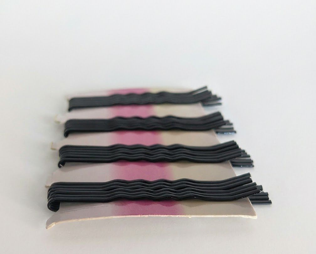 Black Zig Zag Metal Hair Clips for Women & Girls | Hair Pin Combo | Strong Hold Hair Accessories (Pack of 48) | HAB-1