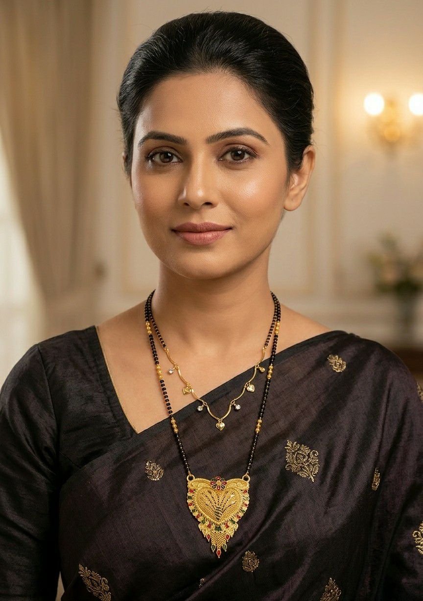 Gold Plated Long Mangalsutra Set for Women | South Indian Single Strand Dokiya Mangalsutra (30" + 18") | Minimal Traditional Jewellery | M-43  Alternative Titles
