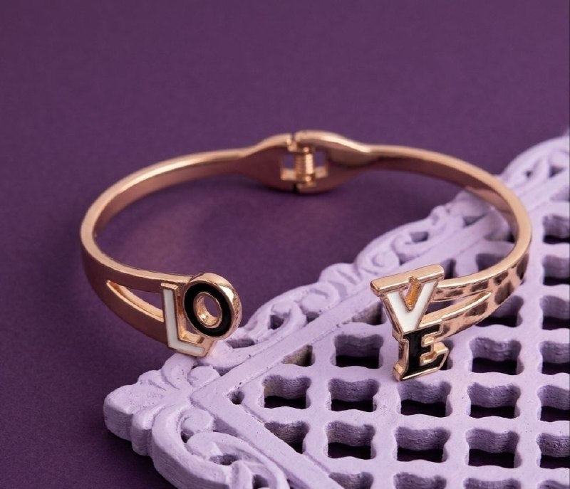 Rose Gold Plated Minimal Kada Bracelet for Women | Premium Brass Fancy Bracelet | Daily Wear Jewellery | B-60