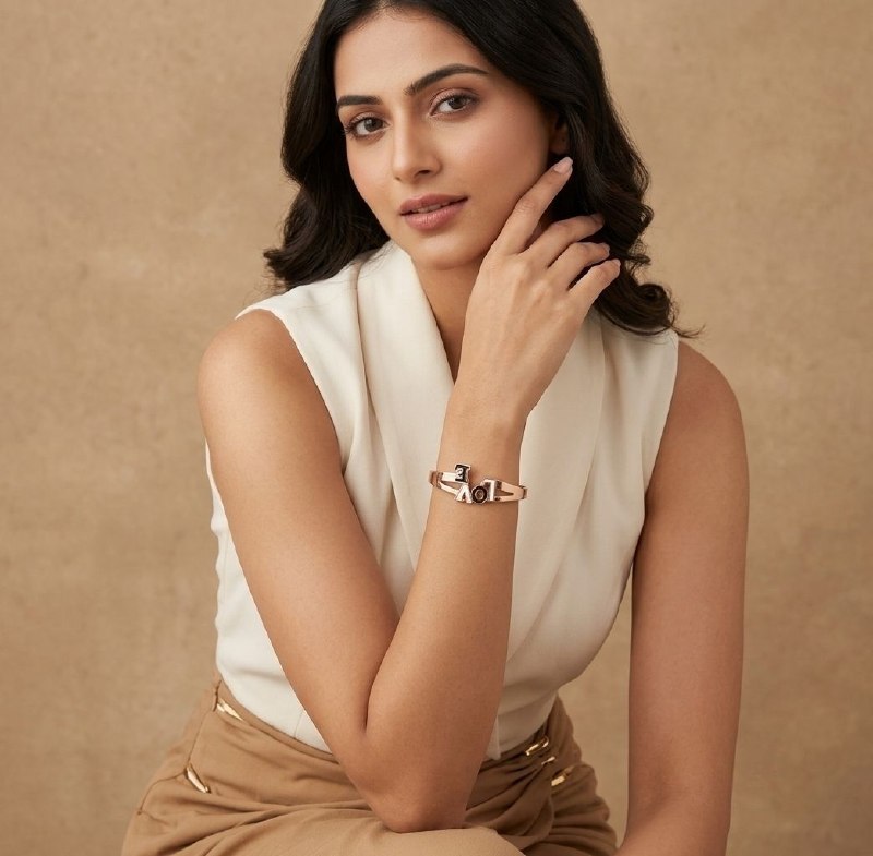 Rose Gold Plated Minimal Kada Bracelet for Women | Premium Brass Fancy Bracelet | Daily Wear Jewellery | B-60