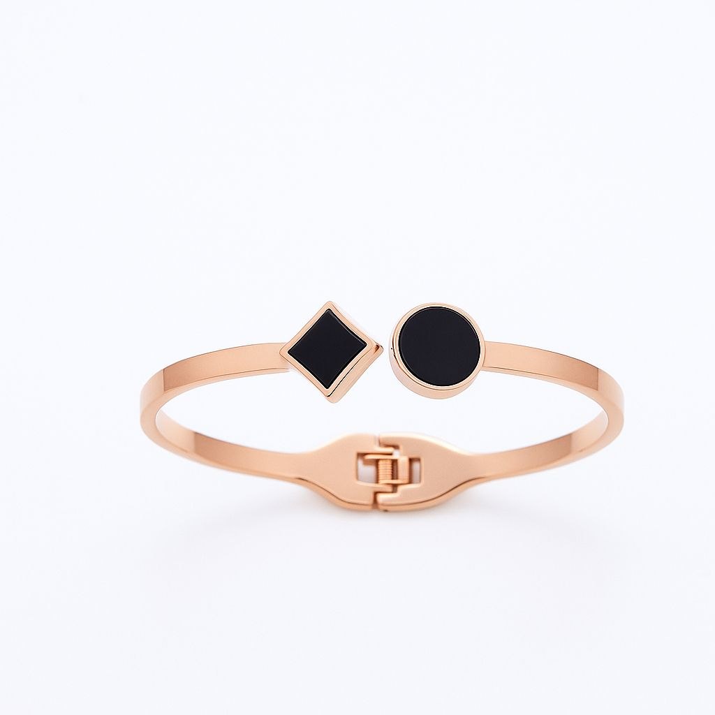 Classic Gold Plated Kada Bracelet for Women | Premium Brass Foldover Bracelet | Ethnic, Casual & Western Wear | B-12