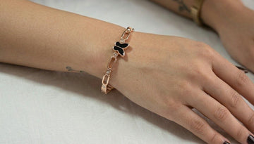 Gold Plated American Diamond Heart Kada Bracelet for Women | Brass Designer Bracelet | Ethnic & Western Wear | B-41