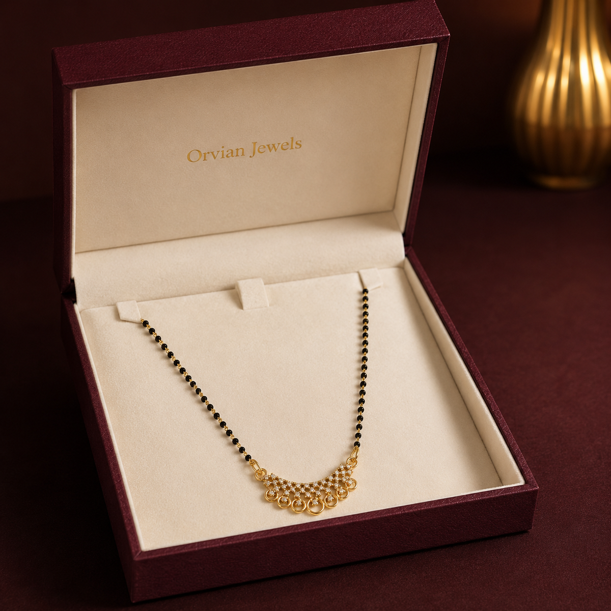 Aurelia Crystal Crescent Women’s Mangalsutra GWM 18