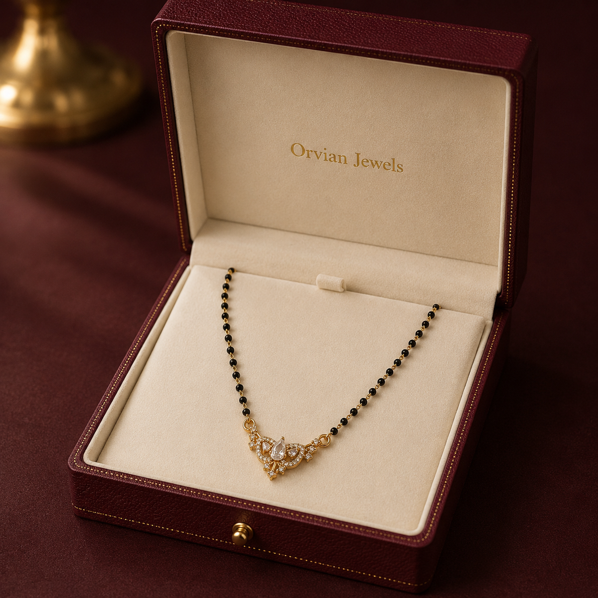 Elaria Teardrop Crystal Women’s Mangalsutra GWM 41