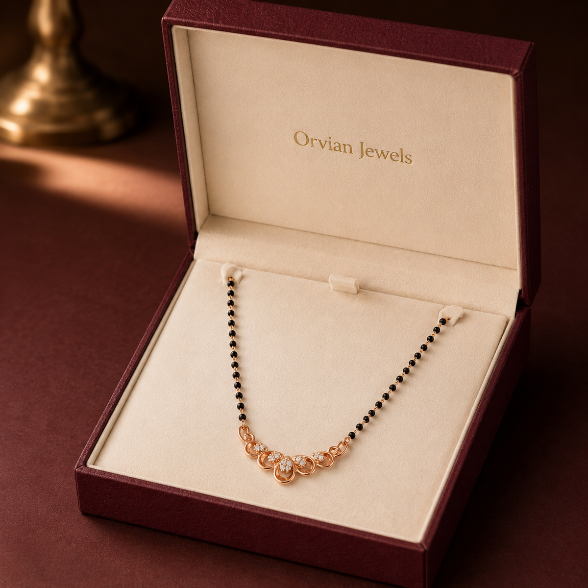 Roselle Bloom Crystal Women’s Mangalsutra GWM 36
