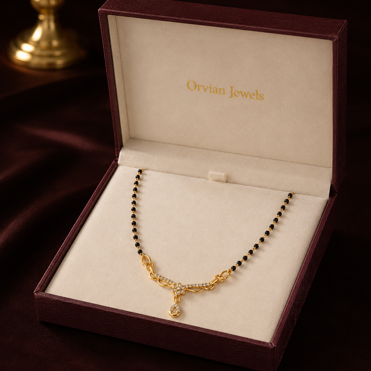 Seraphina Floral Teardrop Women’s Mangalsutra GWM 32